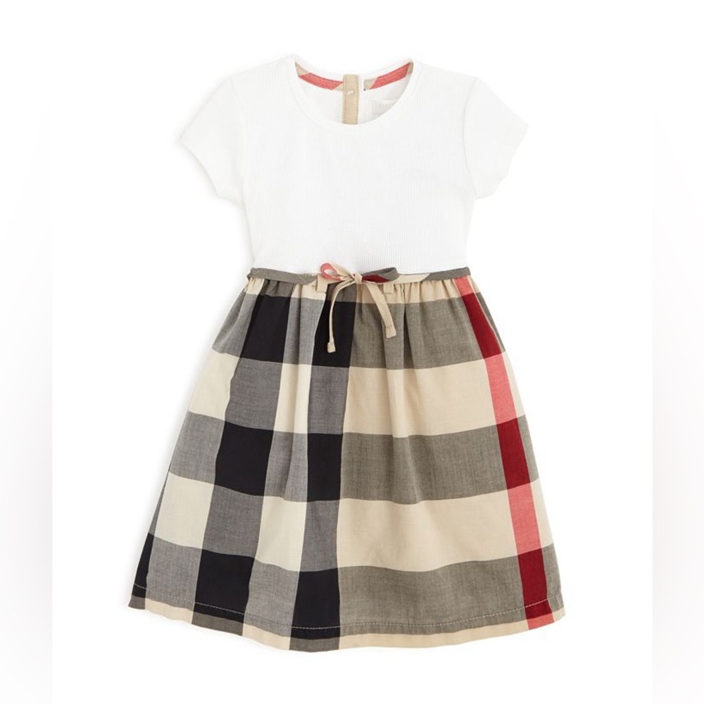Burberry Girls' Mini Rosey Check Skirt Dress size 3
